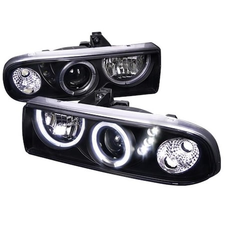 Overtime Projector Headlight for 98 to 04 Chevrolet S10 Black - 8 x 16 x 17 in. OV3184359